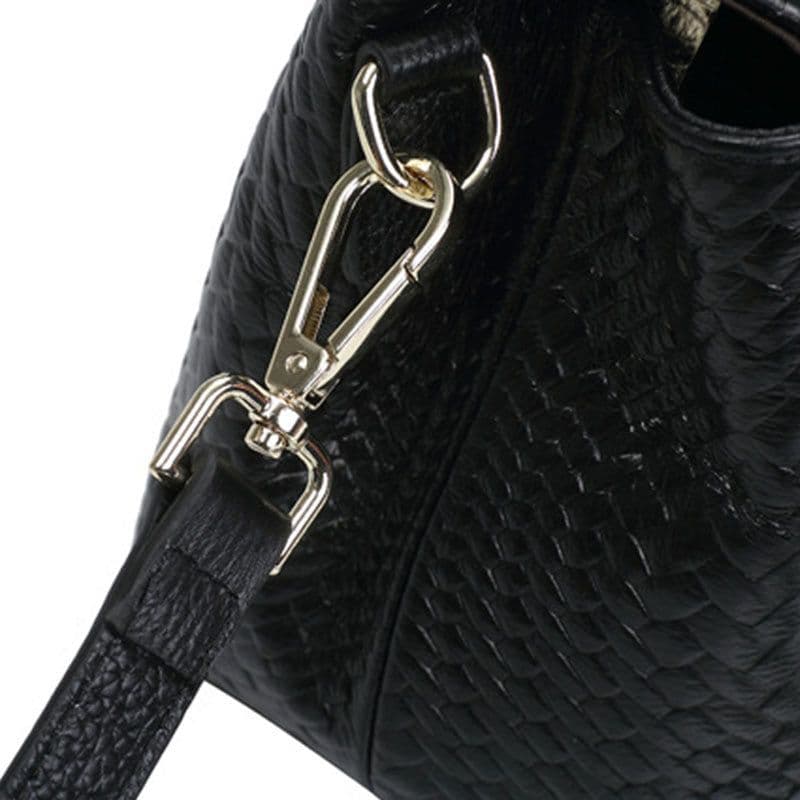 image-Genuine Leather Women's Woven Bag Crossbody Small Bag Women's Shoulder Messenger Bag