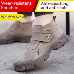 image-Anti Smashing And Lightweight Labor Protection Shoes