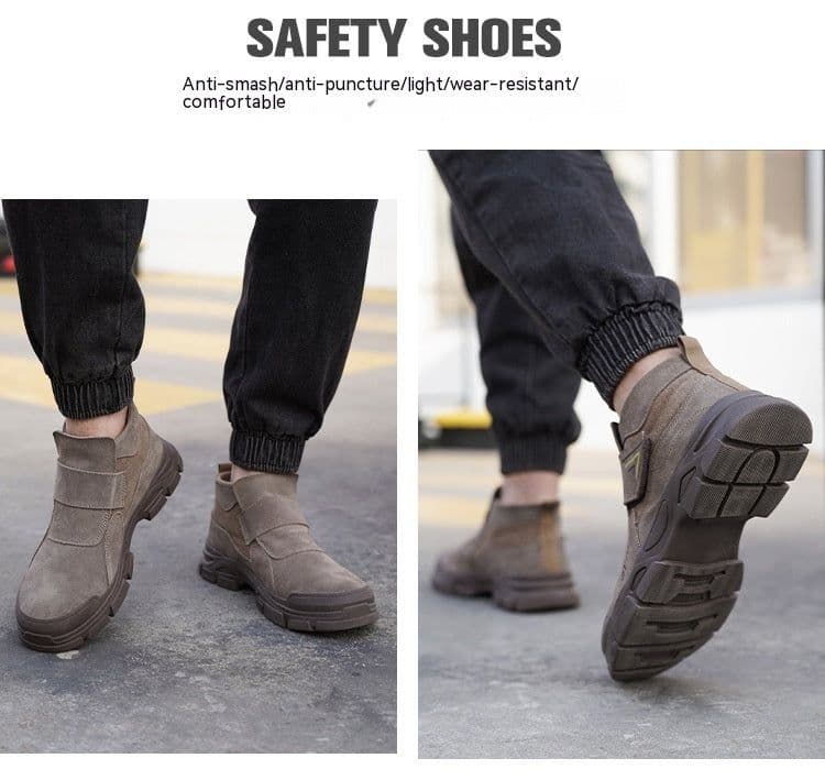 image-Anti Smashing And Lightweight Labor Protection Shoes
