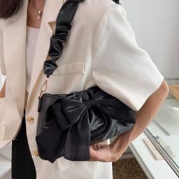 image-2022 New Fashion Casual Chain Crossbody Cute Bow Shoulder Underarm Bag