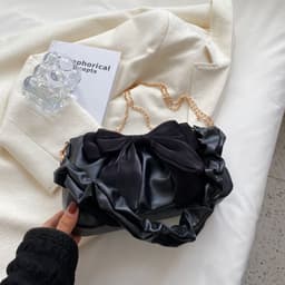 image-2022 New Fashion Casual Chain Crossbody Cute Bow Shoulder Underarm Bag