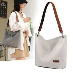 image-Women's Fashion Casual Canvas Shoulder Bag Large Capacity