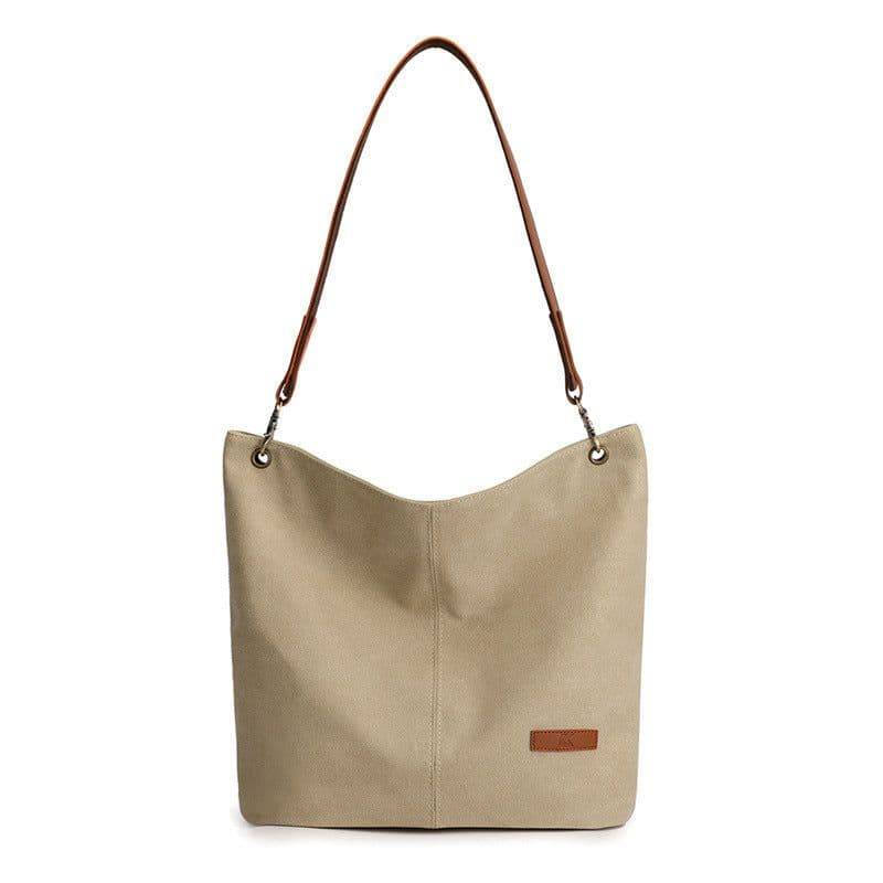 image-Women's Fashion Casual Canvas Shoulder Bag Large Capacity