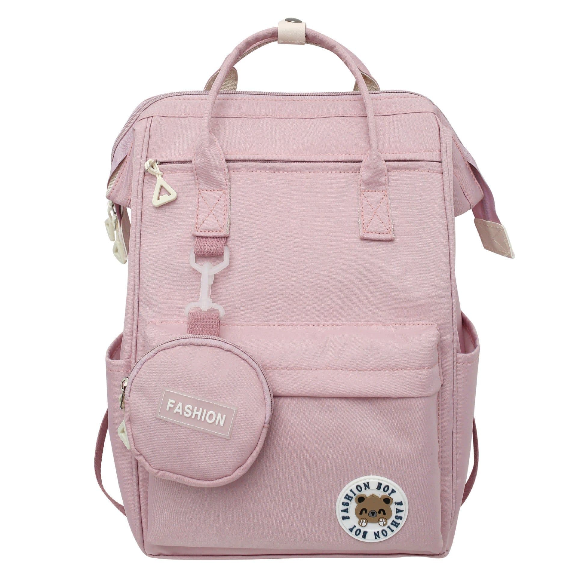 image-Backpack Travel Simple Style High School Backpack