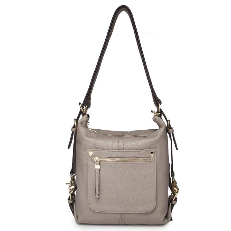 image-New Fashion Casual Tide One Shoulder Top Layer Cowhide Women's Backpack
