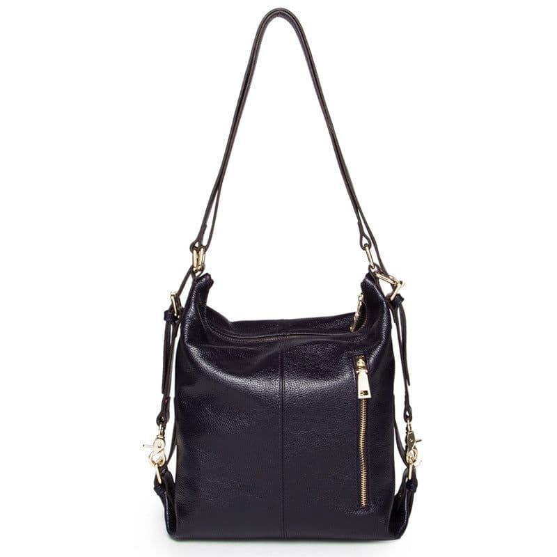image-New Fashion Casual Tide One Shoulder Top Layer Cowhide Women's Backpack