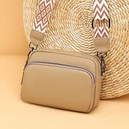 image-Women's Fashion Litchi Pattern Cattle Leather Bag