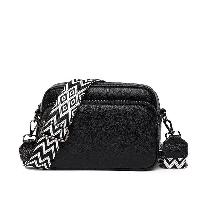 image-Women's Fashion Litchi Pattern Cattle Leather Bag