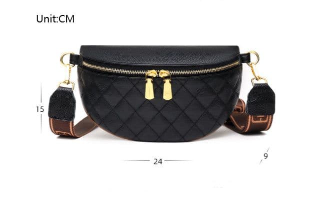 image-Women's Fashionable Simple Rhombus Crossbody Bag