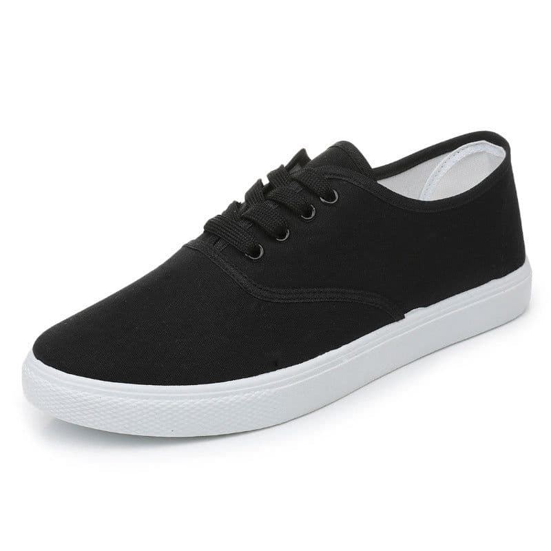 image-Lace-up Canvas All-match Casual Slip-on Easy Wear Couple Shoes Men's And Women's Same Style