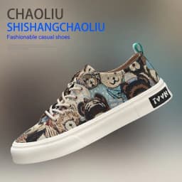image-Summer Breathable Cloth Shoes Low-top Men's Casual Canvas Shoes Front Lace-up