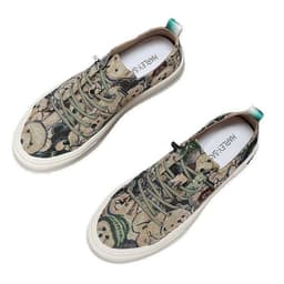 image-Summer Breathable Cloth Shoes Low-top Men's Casual Canvas Shoes Front Lace-up