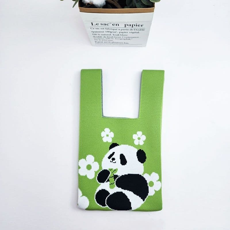 image-Trend Knitting Hand Bag Bucket Bag Gift
