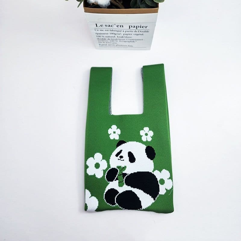 image-Trend Knitting Hand Bag Bucket Bag Gift