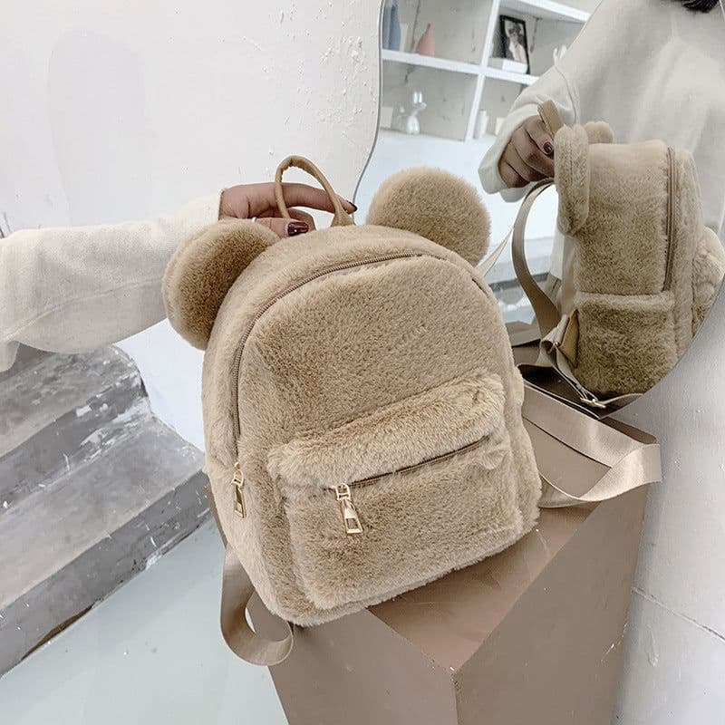image-Plush Backpack Autumn And Winter New Cute Fashion