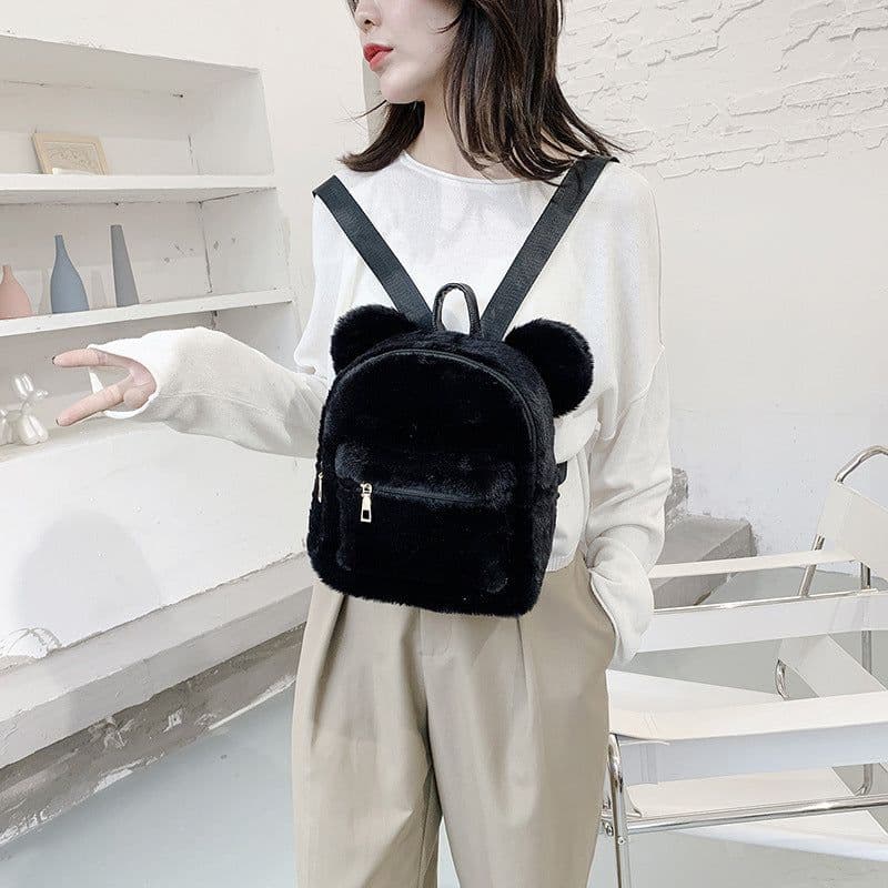 image-Plush Backpack Autumn And Winter New Cute Fashion