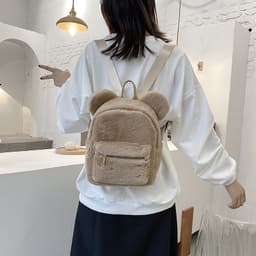 image-Plush Backpack Autumn And Winter New Cute Fashion
