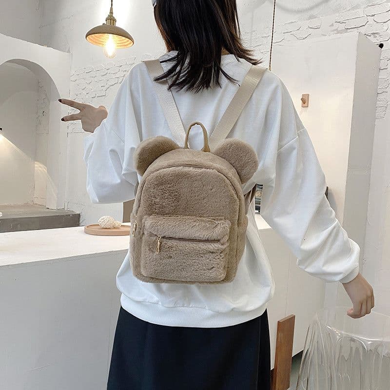 image-Plush Backpack Autumn And Winter New Cute Fashion
