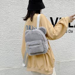 image-Plush Backpack Autumn And Winter New Cute Fashion