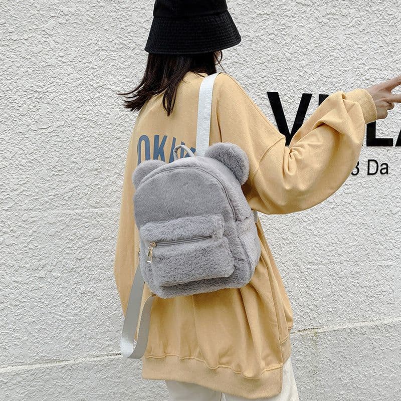 image-Plush Backpack Autumn And Winter New Cute Fashion