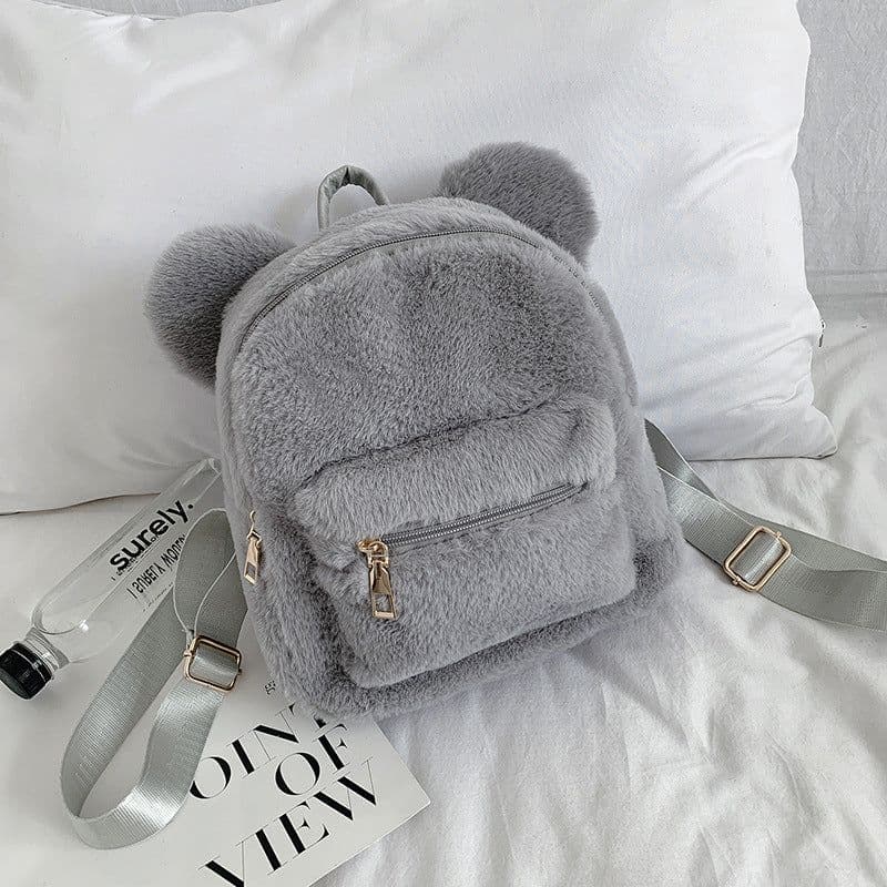 image-Plush Backpack Autumn And Winter New Cute Fashion