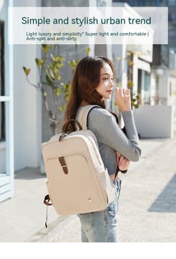 image-Backpack Women's Fashion Nylon Large Capacity Travel Bag Schoolbag Computer Backpack