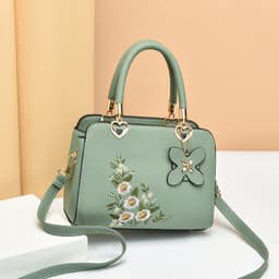 image-European American Fashion Floral Print Decorative Women's Shoulder Crossbody Handbag