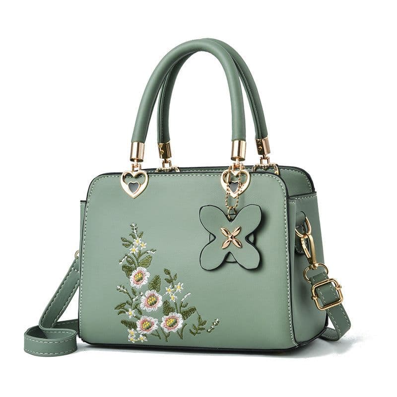 image-European American Fashion Floral Print Decorative Women's Shoulder Crossbody Handbag
