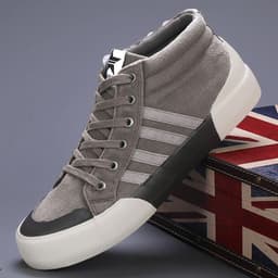 image-Men's High-top Canvas Shoes Korean Style All-matching