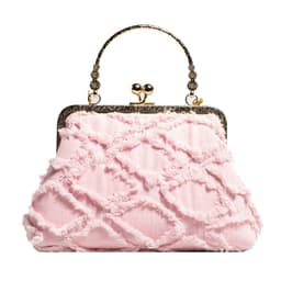 image-Washed Denim Style Stitching Rhombus Clip Bag Fashion Chain Shoulder Messenger Bag