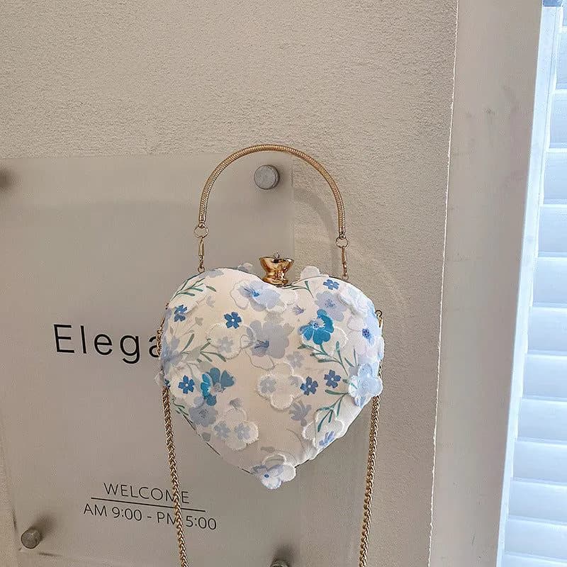 image-Sweet Floral Chain Crossbody Bag Fashion Tote