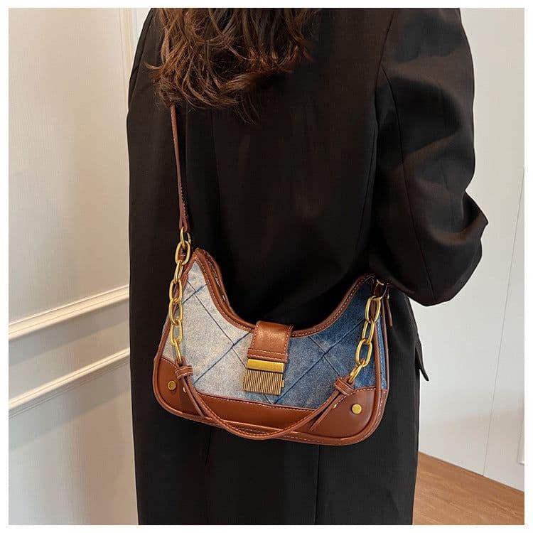 image-Women's New Special-interest Design Diamond Chain Shoulder Bag