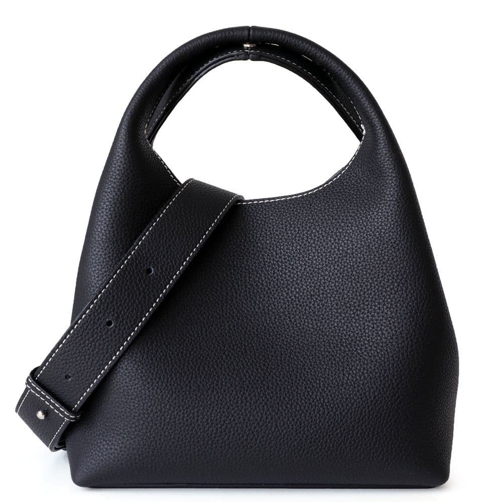 image-Versatile Handheld Women's Crossbody Shoulder Color Block Bucket Bag
