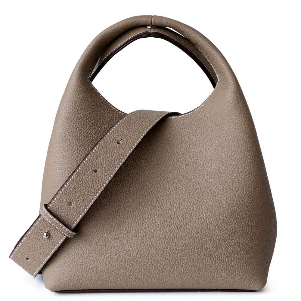 image-Versatile Handheld Women's Crossbody Shoulder Color Block Bucket Bag