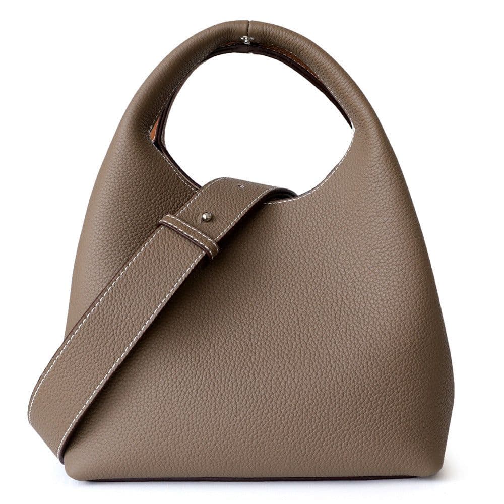 image-Versatile Handheld Women's Crossbody Shoulder Color Block Bucket Bag