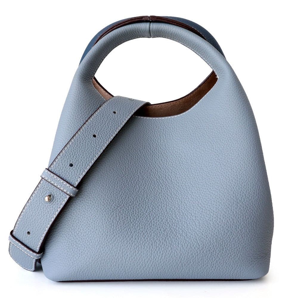 image-Versatile Handheld Women's Crossbody Shoulder Color Block Bucket Bag