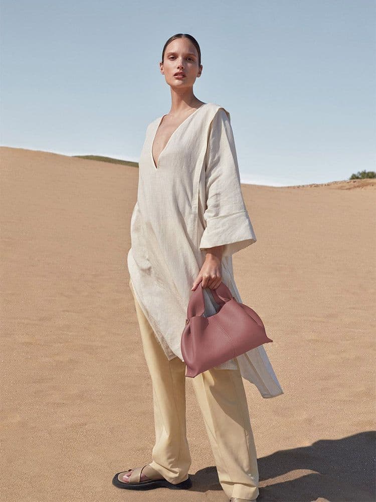 image-Cloud Shoulder Crossbody Underarm Bag Niche Poleno Leather Bag