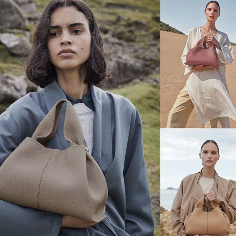 image-Cloud Shoulder Crossbody Underarm Bag Niche Poleno Leather Bag