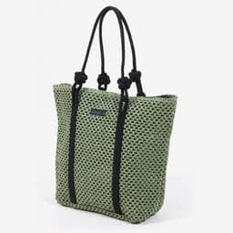 image-Simple Large Capacity One Shoulder Hollow Out Woven Bag