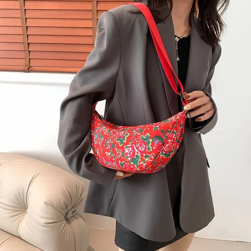 image-Big Flower Ethnic Crossbody Bag For Women