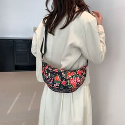 image-Big Flower Ethnic Crossbody Bag For Women