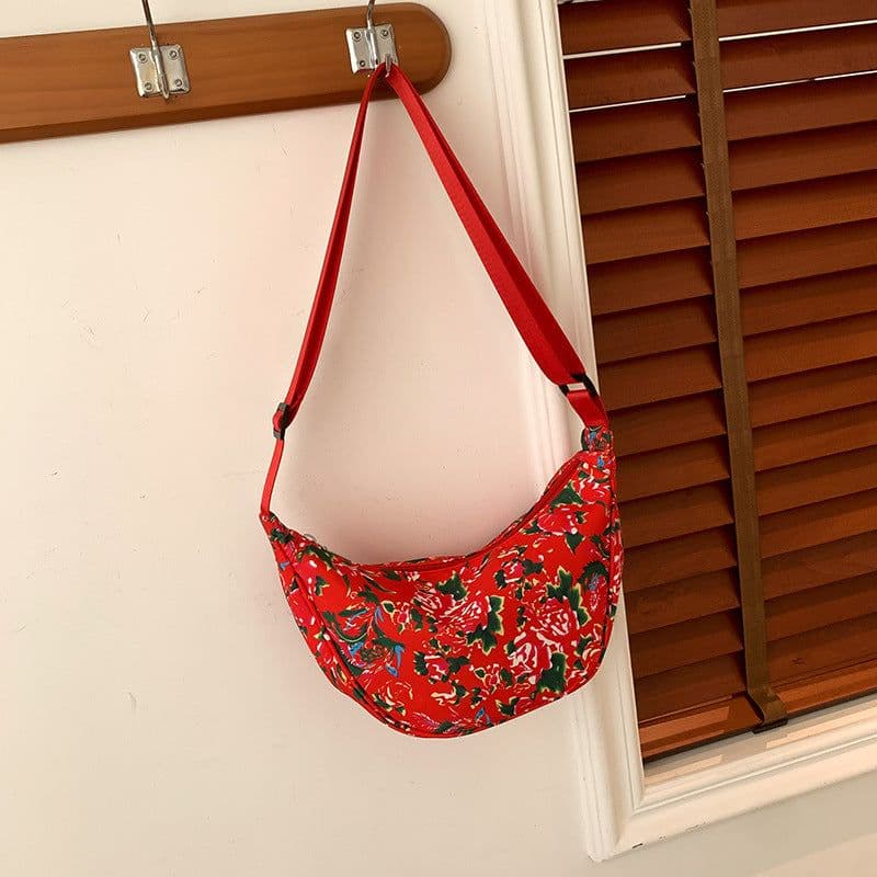 image-Big Flower Ethnic Crossbody Bag For Women