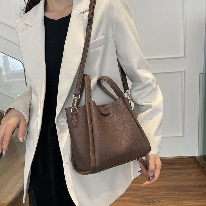 image-Lychee Pattern Women's Bag Bucket Fashion Portable