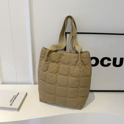 image-Women's Cotton-padded Fashionable Simple Handbag