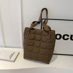 image-Women's Cotton-padded Fashionable Simple Handbag