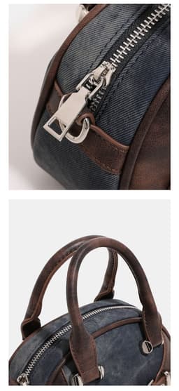 image-New Niche Classic Retro High-grade Boston Portable Shoulder Crossbody Fashion Pillow Bag