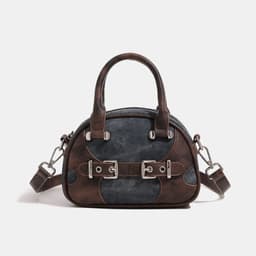 image-New Niche Classic Retro High-grade Boston Portable Shoulder Crossbody Fashion Pillow Bag