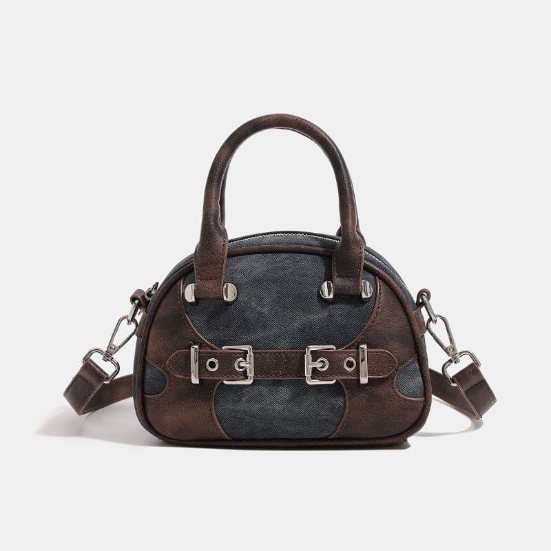 image-New Niche Classic Retro High-grade Boston Portable Shoulder Crossbody Fashion Pillow Bag