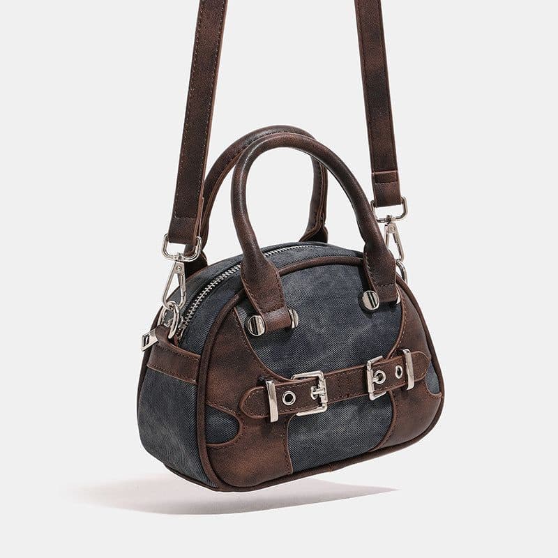 image-New Niche Classic Retro High-grade Boston Portable Shoulder Crossbody Fashion Pillow Bag