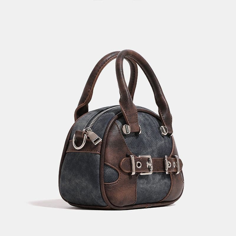 image-New Niche Classic Retro High-grade Boston Portable Shoulder Crossbody Fashion Pillow Bag